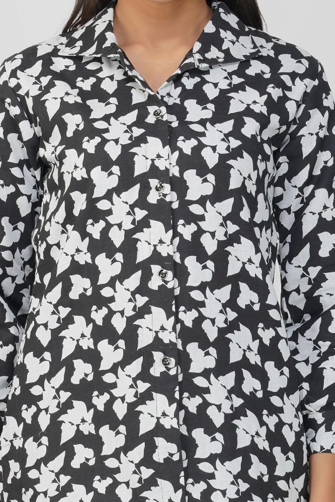 Black Floral Cotton Co-ord Set-5.webp